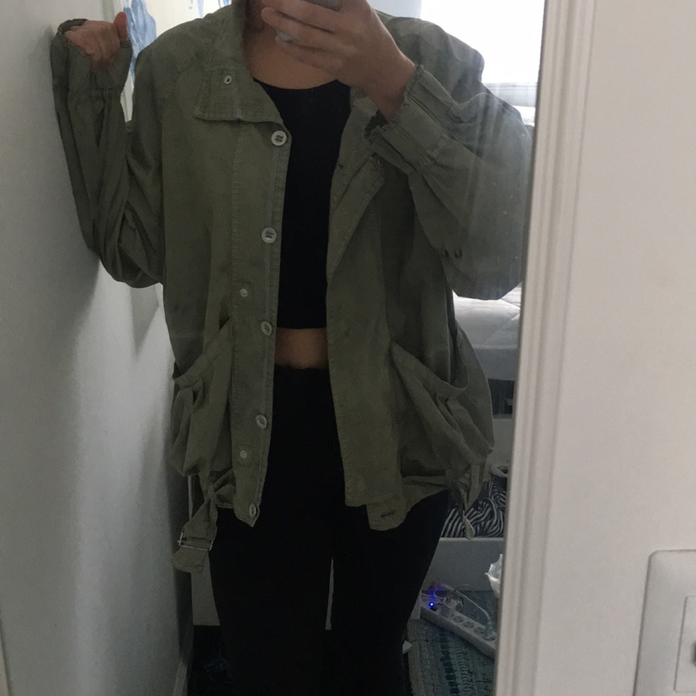 free people distressed jacket